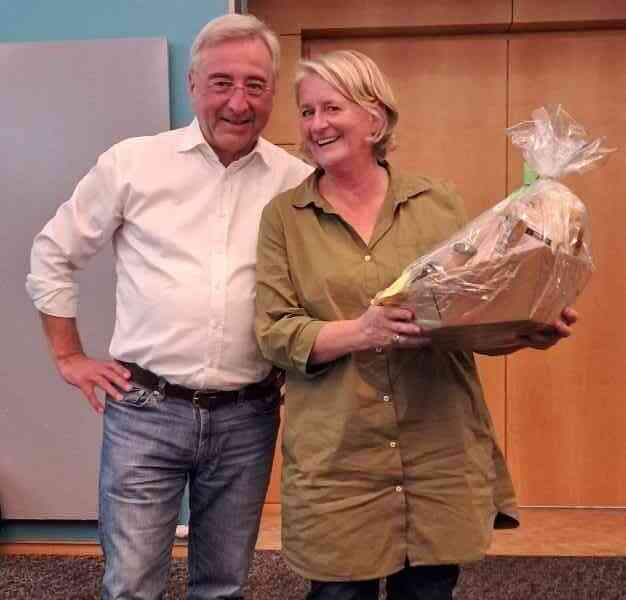 Reichlich beschenkt wurde Susanne von Zimmermann zum Abschied