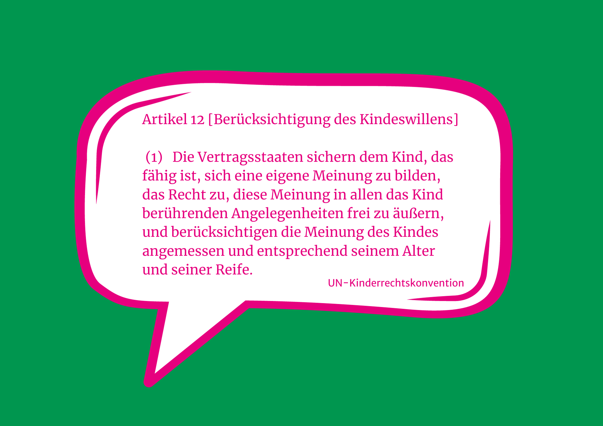 Kinder haben ein Recht auf Beteiligung